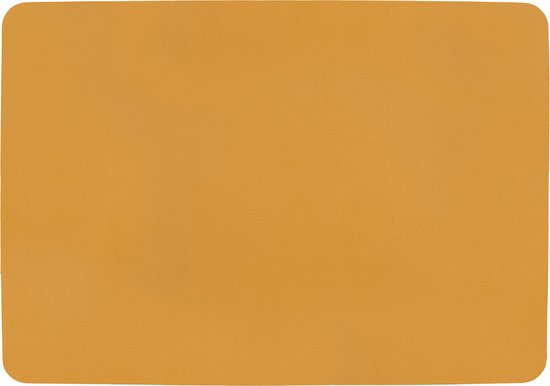 ZICZAC - Set de table TOGO - Lot de 6 - Double face - Simili cuir - 33x45 cm, camel