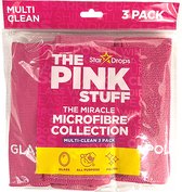 The Pink Stuff Microvezel absorberende schoonmaak pads | roze | 3 stuks