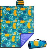 Orion Store - Stranddeken Extra Groot Picknickdeken Strandkleed Waterdicht Zandbestendig Strandmat Draagbaar voor Camping KinderSpeeltuin