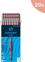 20x Balpen Schneider Loox softgrip rood