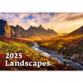 C128-25 Mountain View-kalender 2025 + gratis 2024 kalender