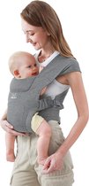 Draagzak voor pasgeborenen vanaf de geboorte, comfortabel heupzitje voor baby's (3-12 kg), ergonomische draagdoek pasgeboren tot peuter met klittenbandsluiting, eenvoudig verstelbare heupdrager