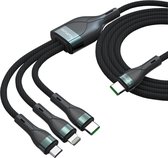 4smarts USB-C PremiumCord Multi 60W 1,5 mètre Zwart