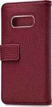 Mobilize Elite Gelly Telefoonhoesje geschikt voor Samsung Galaxy S10e Hoesje Bookcase - Bordeaux Rood
