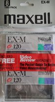 2-pack Maxell EX-M 8mm P6-120 Fine Ceramic Cassettes Video 8