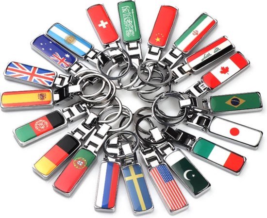 Finnacle - Italië sleutelhanger - Wereld Landen Sleutelhangers - Voor op Auto en Fiets