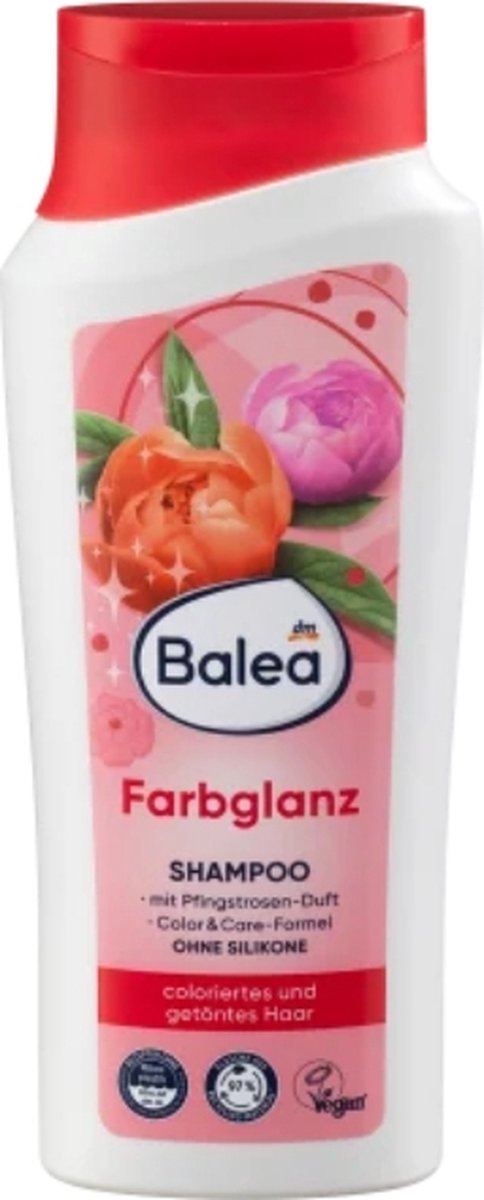 Balea shampoo kleurglans, roze / rood - 300 ml