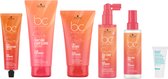 Bonacure Sun Protect 3-in-1 Scalp, Hair & Body Cleanse 200ml - 2-in-1 Treatment 150ml - 10-in-1 Summer Fluid 100ml - Beach Wave Spray 150ml - Scalp & Hair Mist 100ml + WILLEKEURIG Travel Size