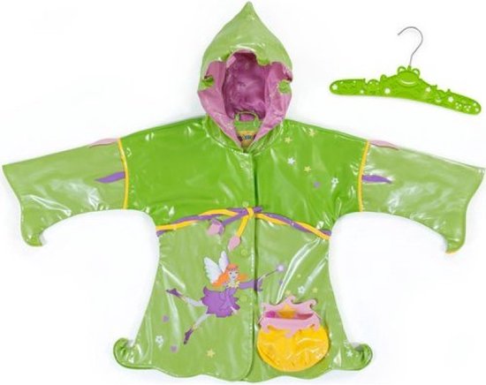 Groene kinder regenjas Fairy Elfjes van Kidorable 92/98