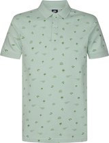 Petrol Industries - Heren All-over Print Polo Outer Banks - Groen - Maat M