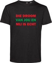 T-shirt Die droom van jou en mij is echt | NEC Supporter | Nijmegen | Bekerfinale | Zwart | maat M