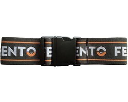Fento Elastische klittenband riem met clip - Duurzaam - Zwart - 1 paar