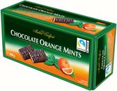 Chocolate Orange Mints - pure chocolade met sinaasappel- en pepermuntsmaak 200g
