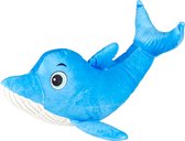 Duvoplus - Speelgoed Voor Dieren - Hond - Pluche Dolfijn Ocean 27x9x8cm Blauw/wit - 1st