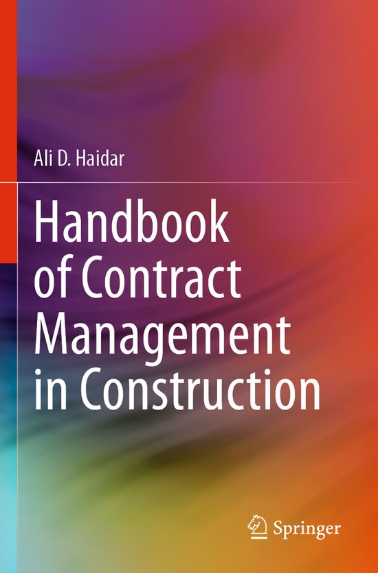 Handbook of Contract Management in Construction - cover