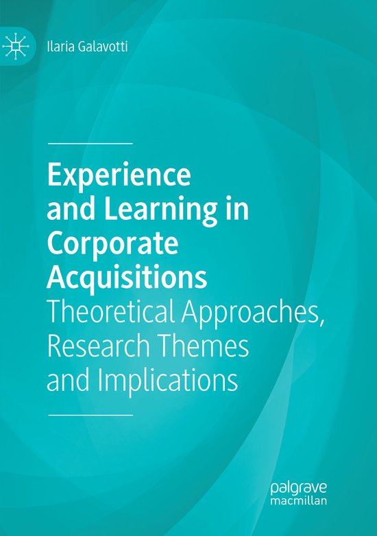 Experience and Learning in Corporate Acquisitions - cover