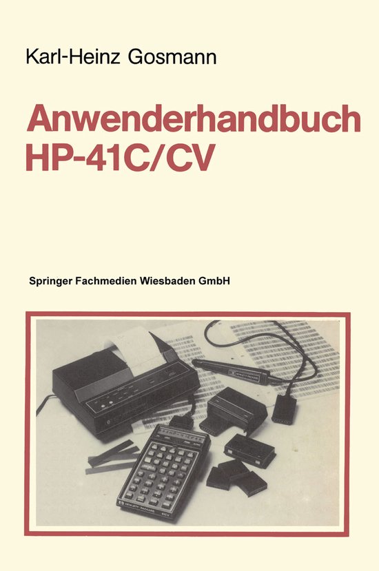 Anwenderhandbuch HP-41 C/CV - cover