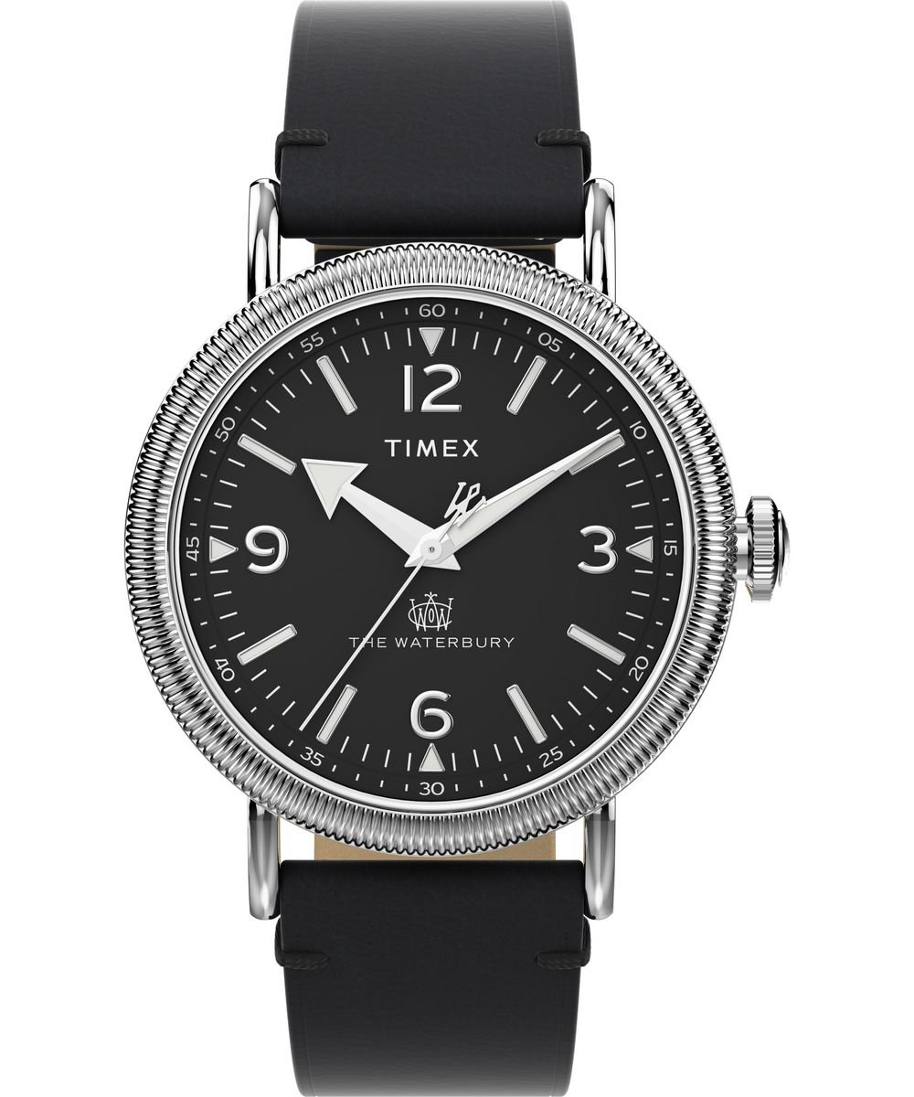 Timex Standard TW2W20200 Horloge - Leer - Zwart - Ø 40 mm