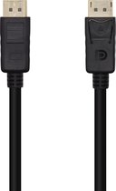 Kabel DisplayPort Aisens Cable DisplayPort V1.2 4K@60Hz, DP/M-DP/M, Black, 1.0m Zwart 1 m