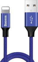 Baseus Yiven, 1,2 m, Lightning, USB A, Mannelijk, Mannelijk, Blauw