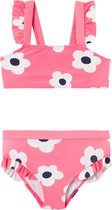 Name It Filles Bikini Set Enfants NMFZULLE Fleur Imprimé Rose - Taille 74/80