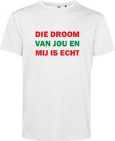 T-shirt kind Die droom van jou en mij is echt | NEC Supporter | Nijmegen | Bekerfinale | Wit | maat 68