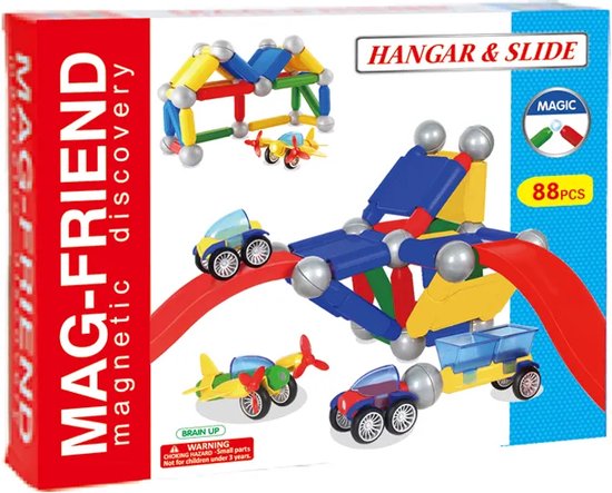 AnyPrice® Mag-Friend - Magnetisch Speelgoed - Magnetische Bouwstenen - 88 Bouwblokken Bouwset - Speelgoed - Voor Kinderen - Staafjes en ballen