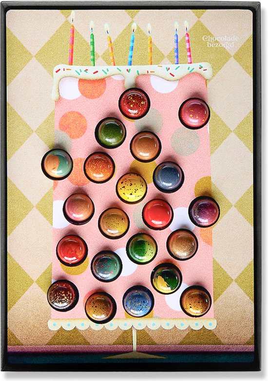 Verjaardagstaart met chocolade – 21 stuks