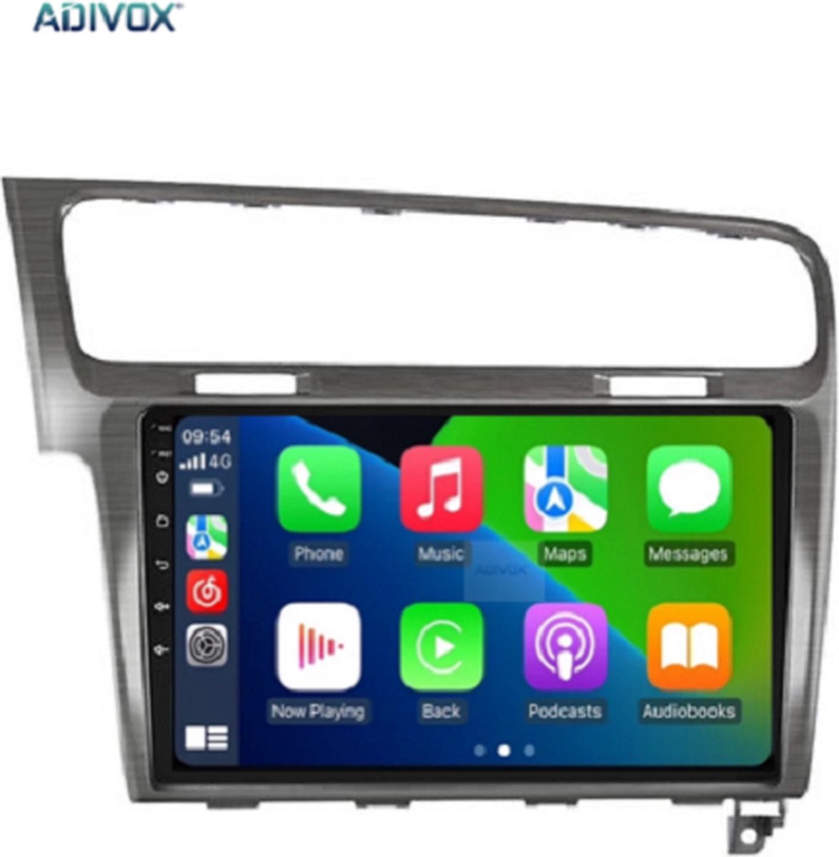 ADIVOX 10.1 inch voor VW Golf 7 2013-2018 Android 13 2GB+32GB 8CORE CarPlay/Auto/Wifi/GPS/RDS/DSP/NAV/5G