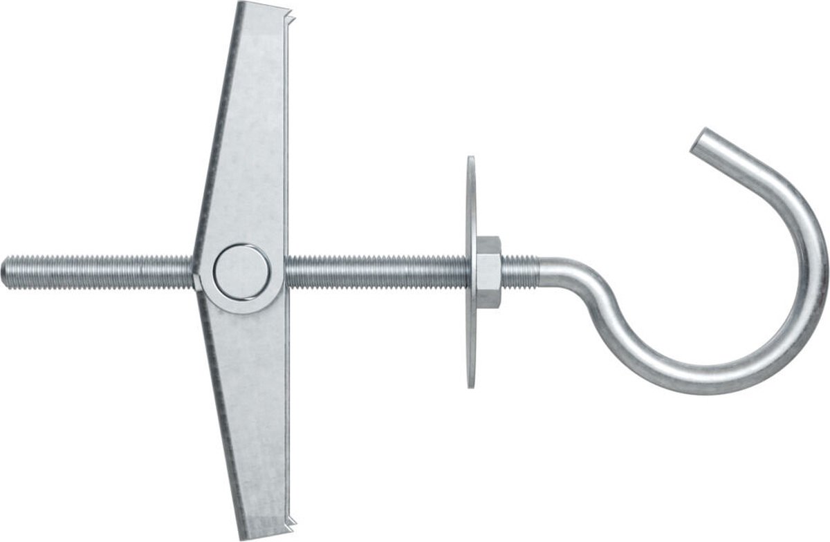 Fischer 20x Metalen hollewandplug KDH 8 met haak - 80179