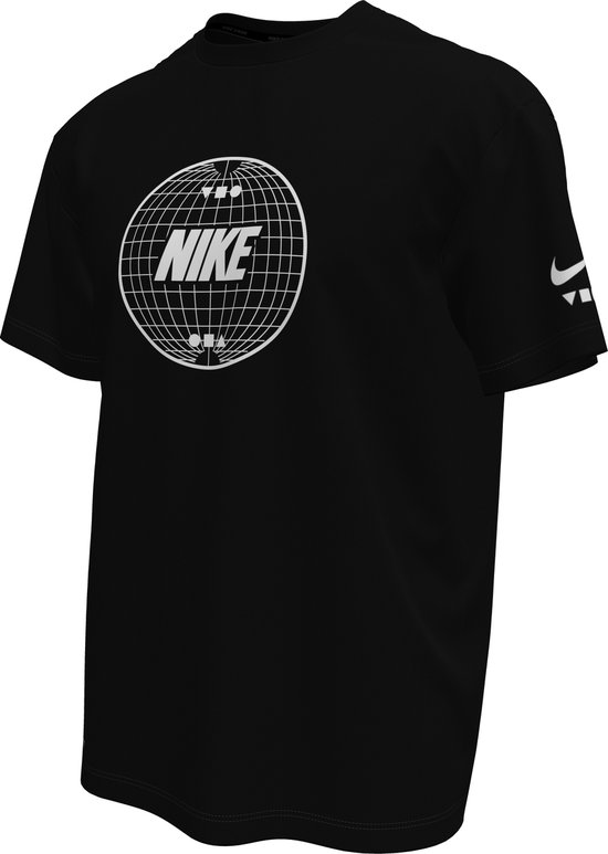 Nike Swim Nike Lead Line - Short sleeve hydroguard Heren Zwemshirt - Black - Maat M