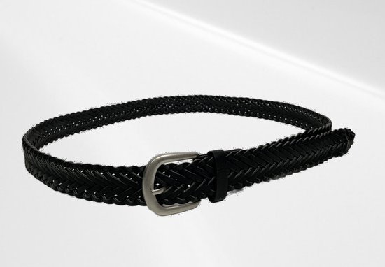 Casual riem - PU - 100 cm - Gevlochten riem - Zwart - In verschillende kleuren
