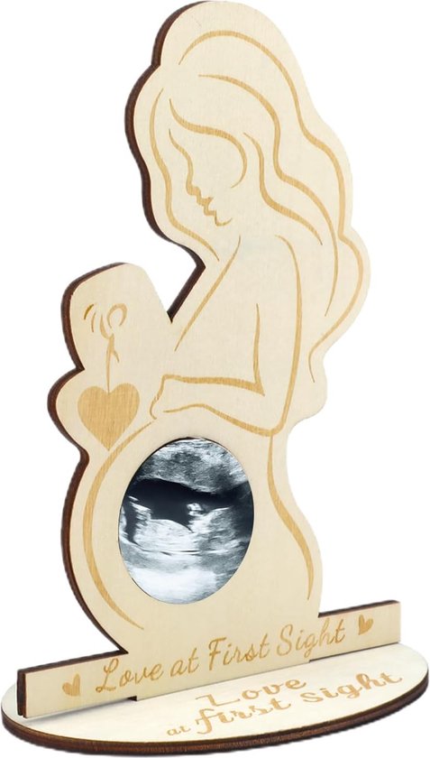Cadre photo femme enceinte Cadre photo bébé en bois avec échographie