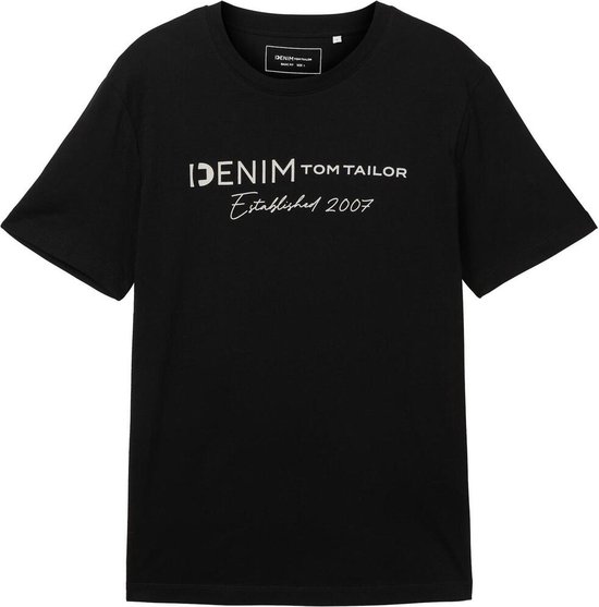 Tom Tailor T-shirt T Shirt Met Print 1042042xx12 29999 Mannen Maat - XXL