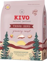 Nourriture sèche pour chiens Kivo Petfood céréales - Canard frais - 4 kg - avec viande fraîche, légumes, fruits, herbes et superaliments!