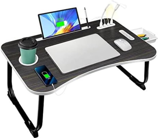 Gratyfied - Table d'ordinateur pour Ordinateurs portables - Table d'ordinateur - Table d'ordinateur portable mobile - Bureau de poste de travail