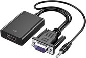 Qost - VGA naar HDMI Adapter - Met Audio en Power kabel - VGA to HDMI Converter - 1080P @60Hz - VGA to HDMI Adapter