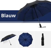Actania Windproof Paraplu - Opvouwbaar - Moderne Stormparaplu - Stormproef - Automatisch Uitklapbaar - Umbrella - Blauw