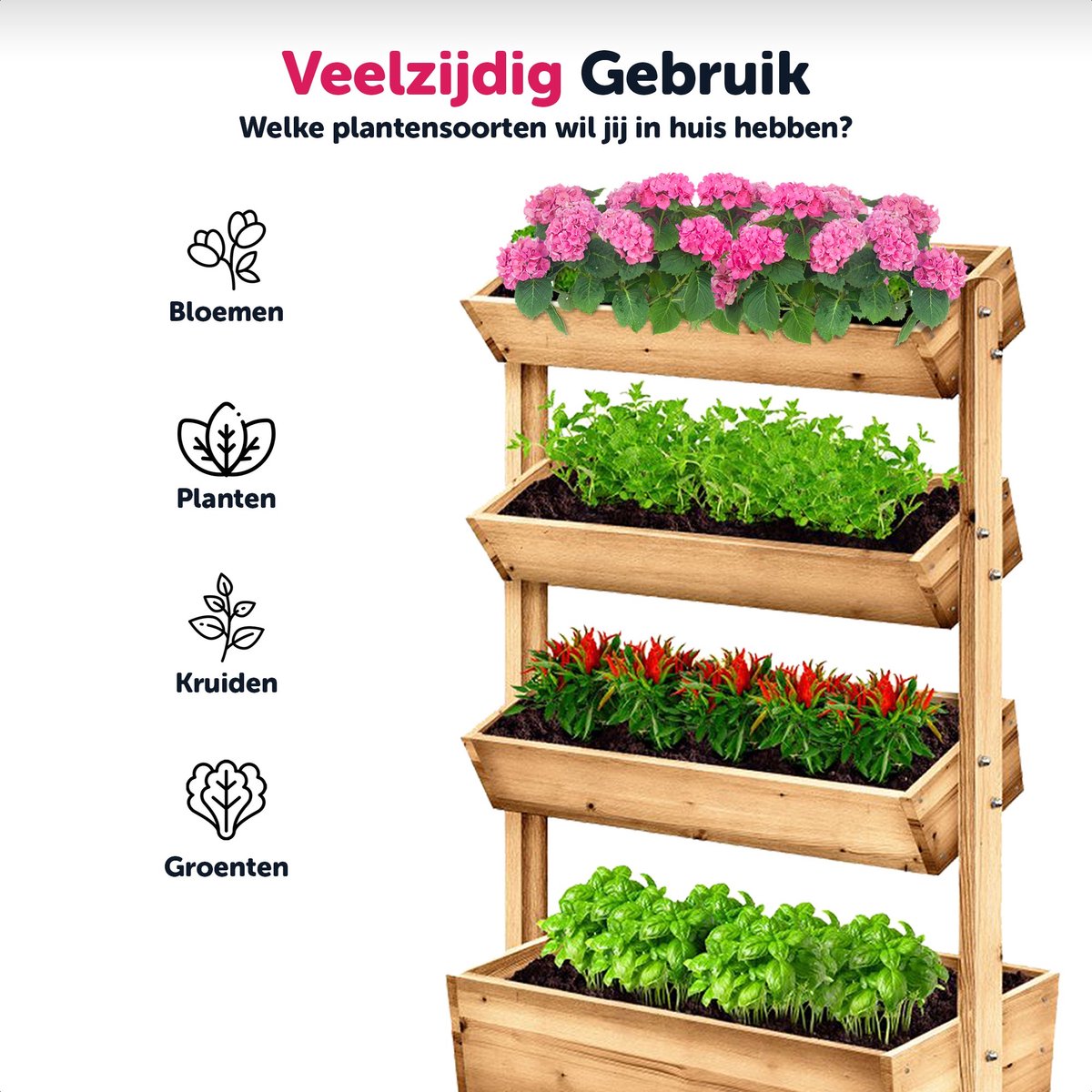 Duurzaam klimrek voor wijnranken, 45cm bloemen, de... – Grandado