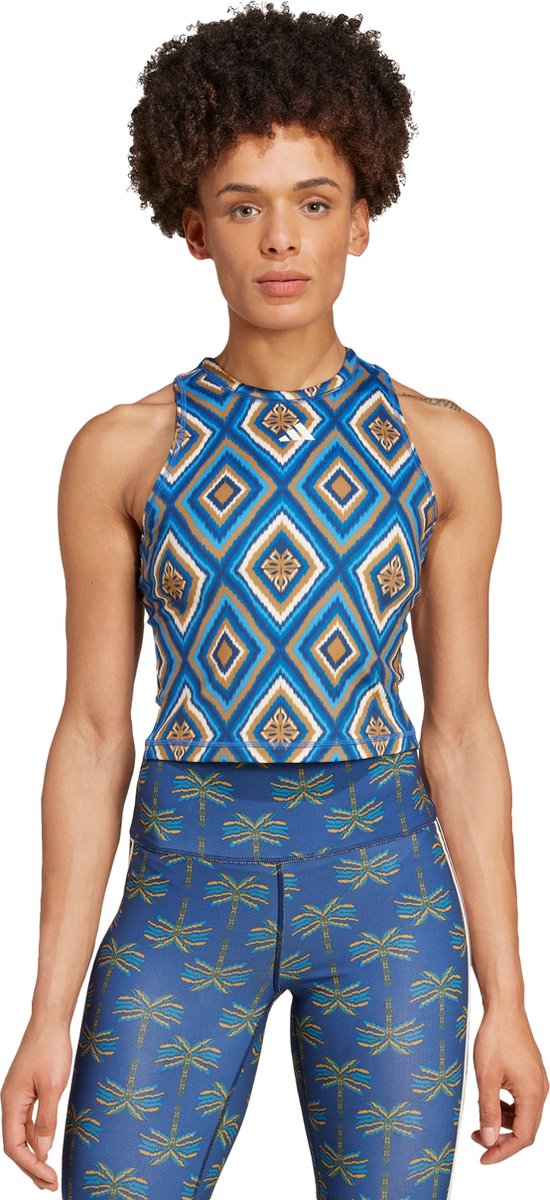 adidas Performance adidas x FARM Rio Training Tanktop Dames Bruin