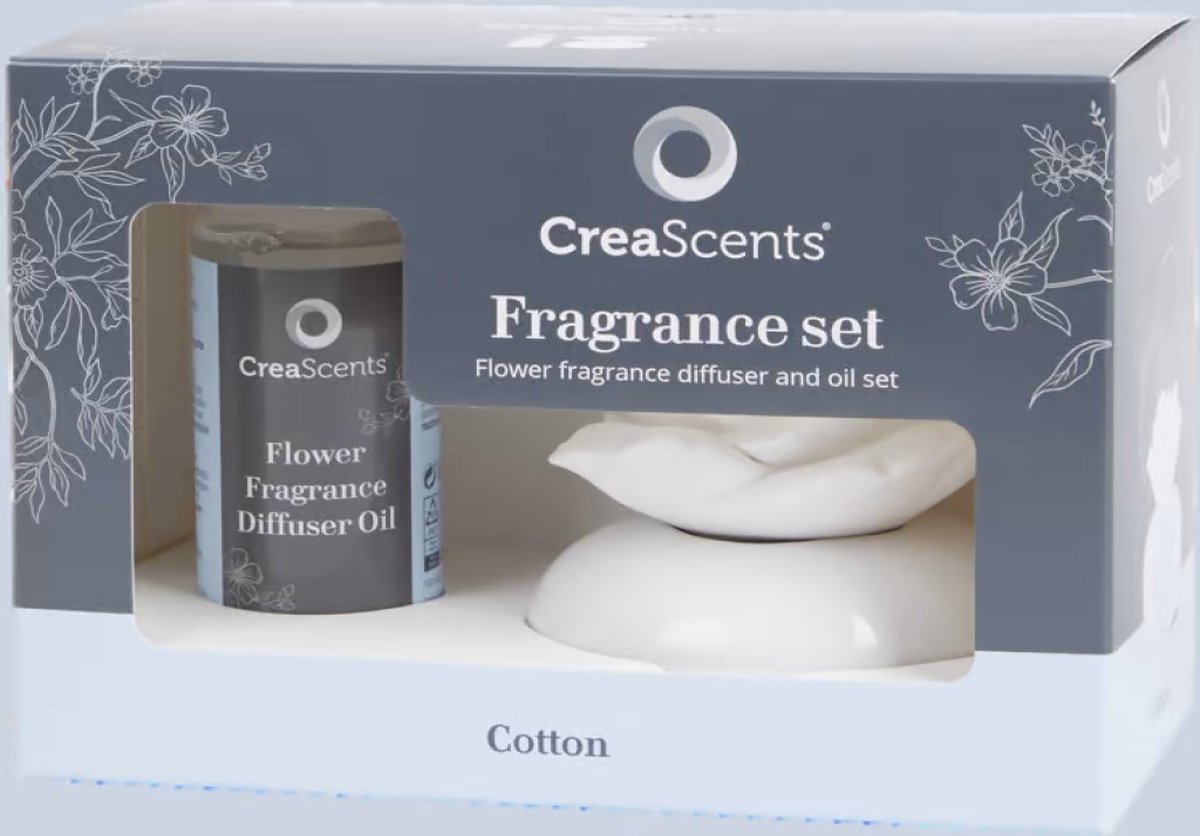 CreaScents Luxe Diffuser Geur Geschenkset - Aromatherapie Cadeauset - Essentiële Oliën