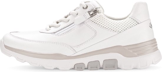 Gabor Rolling Soft Sneaker Rits Dames Wit 37.5
