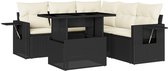 vidaXL-6-delige-Loungeset-met-kussens-poly-rattan-zwart