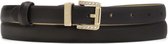 Elegant grain leather belt with a jewellery buckle