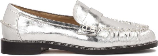 Silver loafers style half shoes