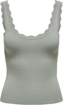 Jacqueline de Yong Top Jdynanna S/l Scallop Edge Top Knt 15290585 Jadeite Dames Maat - M