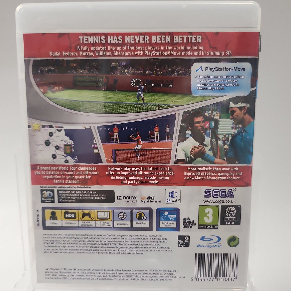 Virtua Tennis Ps3 Tennis Move Controller Virtua Tennis World Tour