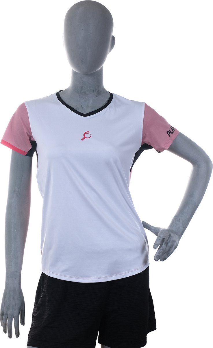 PUNTAZO Padel T-shirt Dames Sportshirt EXTRA LARGE roos Korte mouw
