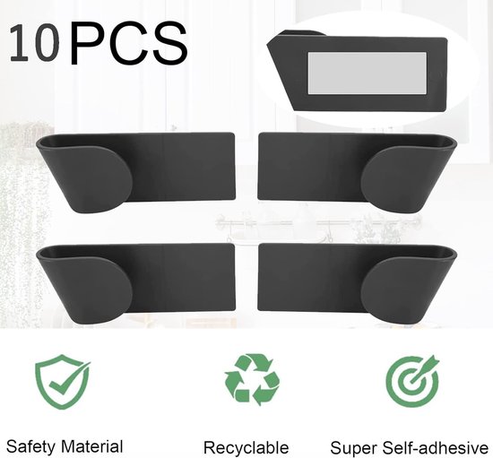 thumbnail: Greensen Pannendekselhouder Aan De Muur - Met 5 Vakken, Metaal, Zilver, Voor Keukenkast Of Muur, 43.4x27.8x9.7 Cm