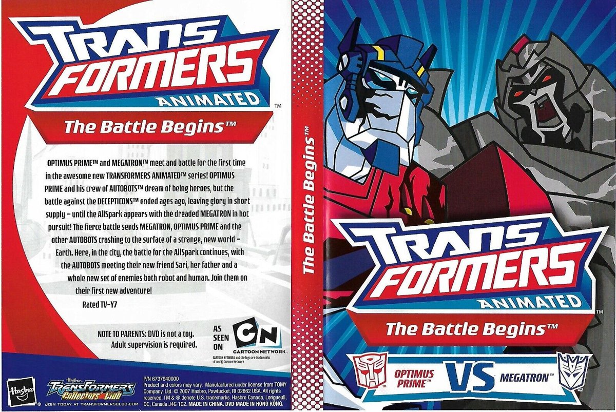 TRANSFORMERS ANIMATED the battle begins OPTIMUS PRIME vs MEGATRON
